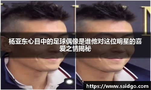 杨亚东心目中的足球偶像是谁他对这位明星的喜爱之情揭秘